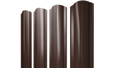 Штакетник Круглый фигурный 0,5 Drap RAL 8017 шоколад